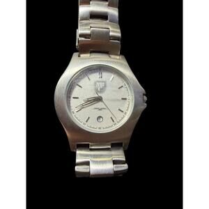 Jorg Gray Silver Tone Quartz Men's Wristwatch with Date Display Stainless Steel